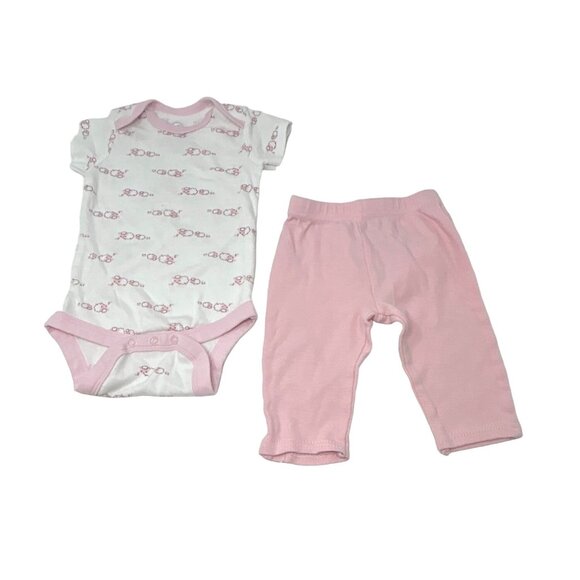Baby Girl's - 2 Dresses, 1 Bubble Body Suit, 1 Leggings & Body Suit, Size 6-9‎ M - Picture 2 of 14